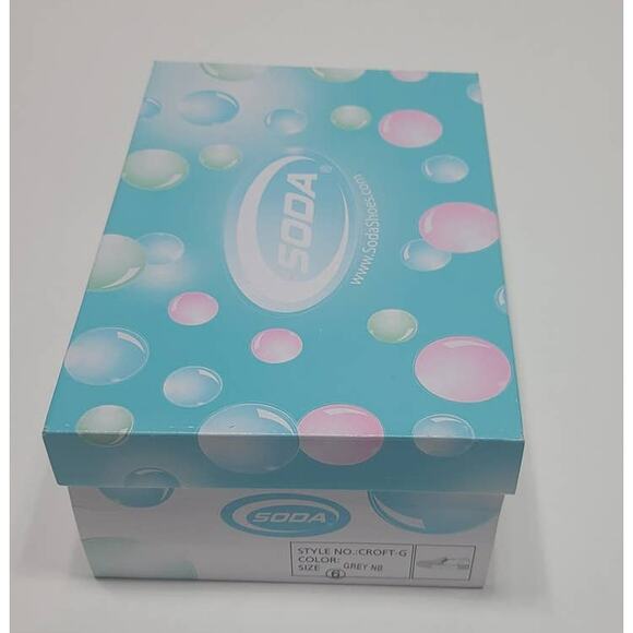 Soda omaha grey slip-on platform sneakers shoes women's size 6 new in box - Picture 5 of 5